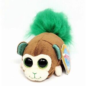 Fuzzee Tails Bonzai The Monkey Multicolor 6" Plush Stuffed Animal Toy Soft New